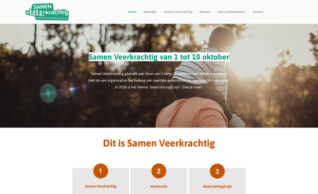 Samen Veerkrachtig: De 10-daagse van de Geestelijke Gezondheid gaat elk jaar door van 1 t.e.m. 10 oktober, dan zetten we samen met tal van organisaties het belang van geestelijke gezondheid en veerkracht in de kijker. 
The 10 Days of Mental Health takes place every year from October1 to 10, when we work with numerous organizations to highlight the importance of mental health and resilience.