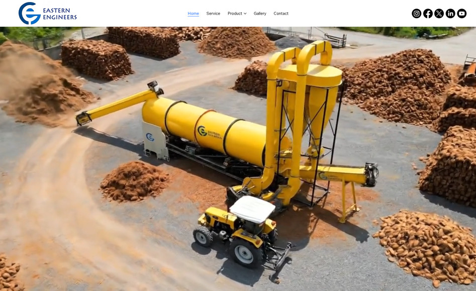 Eastern Engineers – Industrial Drying Solutions & Precision Engineering: Blumdata proudly developed a custom Wix website for Eastern Engineers, a trusted leader in precision-engineered industrial drying solutions designed for the coir, agro, fiber, and dyeing industries. The site clearly showcases their advanced product portfolio, including Rotary Dryers, Flash Dryers, and Paddle Dryers, each engineered for high performance, energy efficiency, and durability to meet the unique needs of large-scale industrial operations. With a focus on clarity and usability, the website highlights Eastern Engineers’ commitment to quality through detailed product descriptions, visuals from their gallery, and easy-to-access service information covering professional installation, annual maintenance contracts, and comprehensive end-to-end support. The responsive layout ensures seamless performance on all devices, while intuitive navigation drives user engagement and strengthens brand presence globally. Strategic calls-to-action and an interactive contact interface help visitors connect directly with the team for inquiries and custom solutions. This project demonstrates Blumdata’s expertise in building industrial-grade, SEO-ready, and conversion-focused Wix websites that reflect technical excellence and support business growth by enhancing digital visibility and customer engagement.