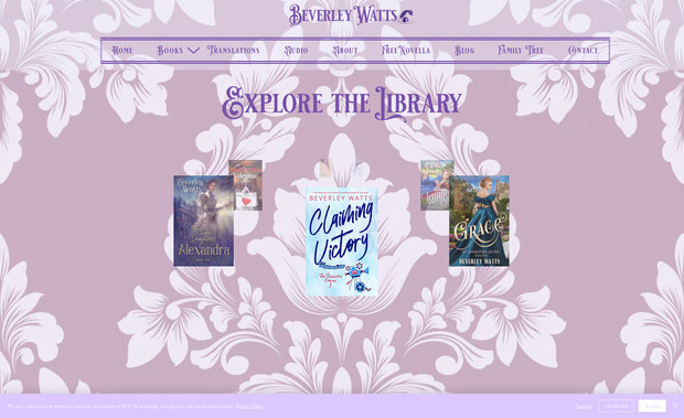 Beverley Watts: Best Selling author Beverley wanted a brand new feel and look to her website. 