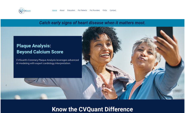 CVQuant.ai: Wix Studio site build for CVQuant.ai