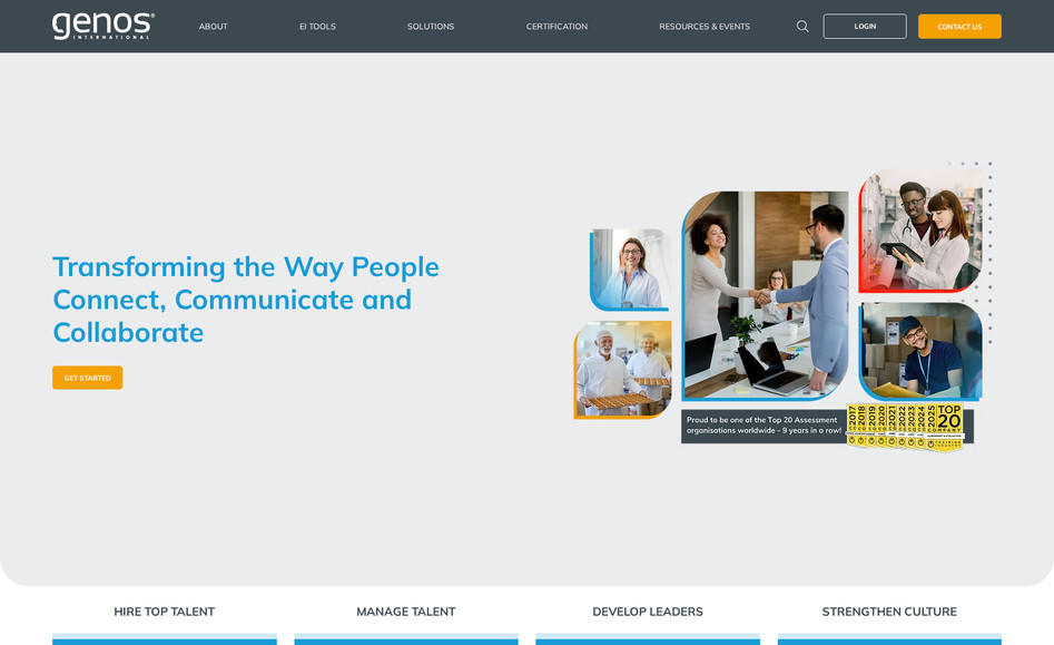 Genos International: We partnered with Genos International to enhance their global presence through a complete website redesign focused on clarity, usability, and performance. Our team modernized the user experience, improved navigation, and implemented advanced SEO strategies to boost visibility for emotional intelligence certification and assessment programs. The result is a polished, professional site that reflects Genos’ leadership in the emotional intelligence space while driving qualified traffic and engagement.