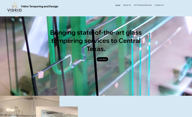 Vidrio: Website Design