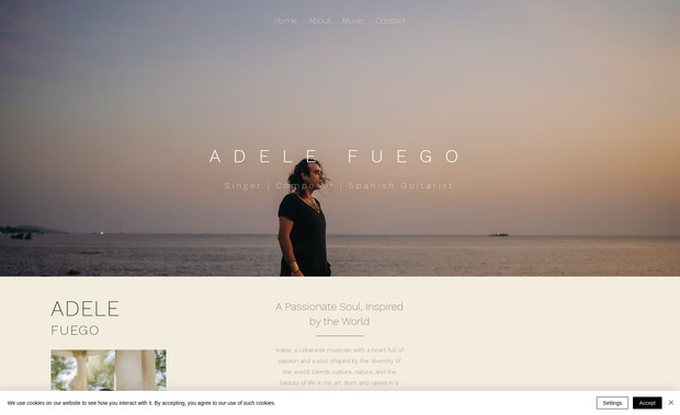 Adele Fuego Music: Singer Portfolio