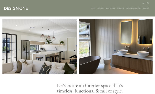 DESIGN ONE: Migration of website from Wordpress to Wix Studio and redeisgn brand and content for new site.