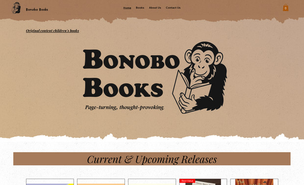 Bonobo Books: Built with Wix Studio, this newly founded publishing company's website uses Wix Stores and Wix Automations, as well as several Studio interactions