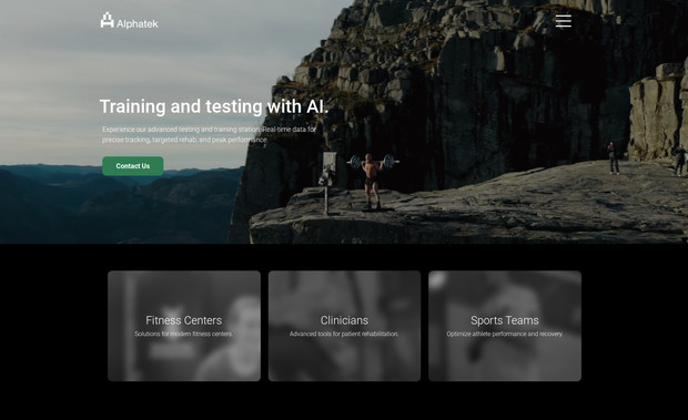 Alphatek: A clean, responsive website designed for Alphatek, a Norwegian supplier of advanced industrial technology. Built on Wix Studio from a blank canvas, the site follows a modern, structured layout with strong visual hierarchy and intuitive navigation.