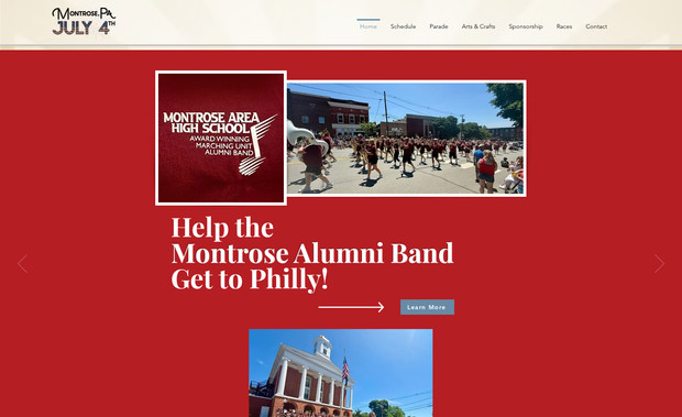 Montrose PA July 4th: Serve as Administrative Associate for Arts & Crafts on The Green, an event that brings in over 12,000 visitors, manage key organizational tasks, and streamline event coordination. Designed and developed the event website to improve visibility and user experience, and created custom online and print forms to simplify vendor registration and communication.