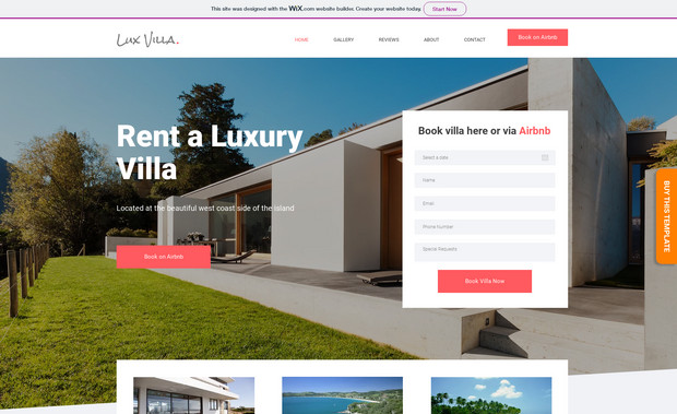 Lux Villa: Premium Multi-purpose Wix Templates for Business, Freelancers, Agencies and more