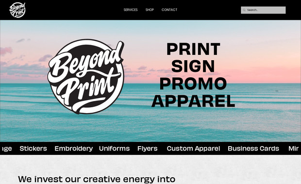 Beyond Print: A multi-dimensional website showcasing a wide range of products with a huge database of examples