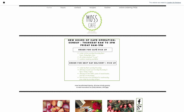 MOSS CAFE: moss is a café committed to community, sustainability, quality and creativity. our approach to food is simple: use the best local ingredients and let that speak for itself.