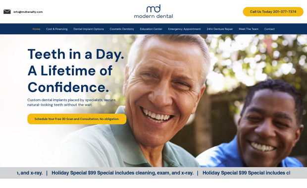 Modern Dental: Dental Website
Complete Branding 
Custom graphics
Copywriting 
Email Marketing