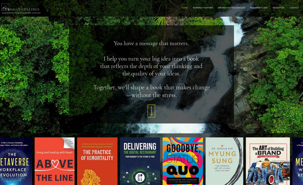 Sally Collings Publishing: Website Redesign and Branding