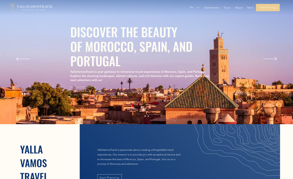 YallaVamosTravel: CI/CD, Webdesign