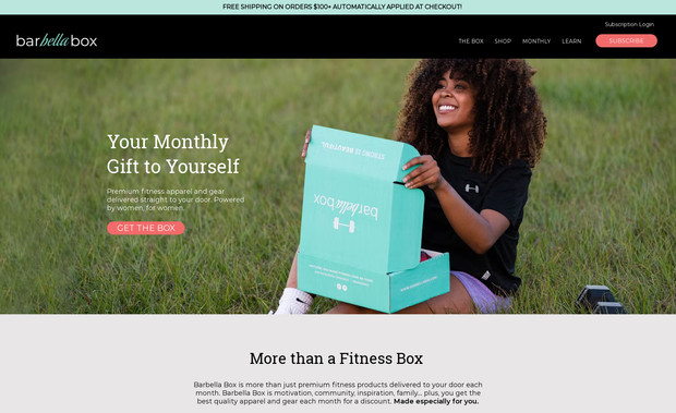 Barbella Box: Pro - Subscription Box Website