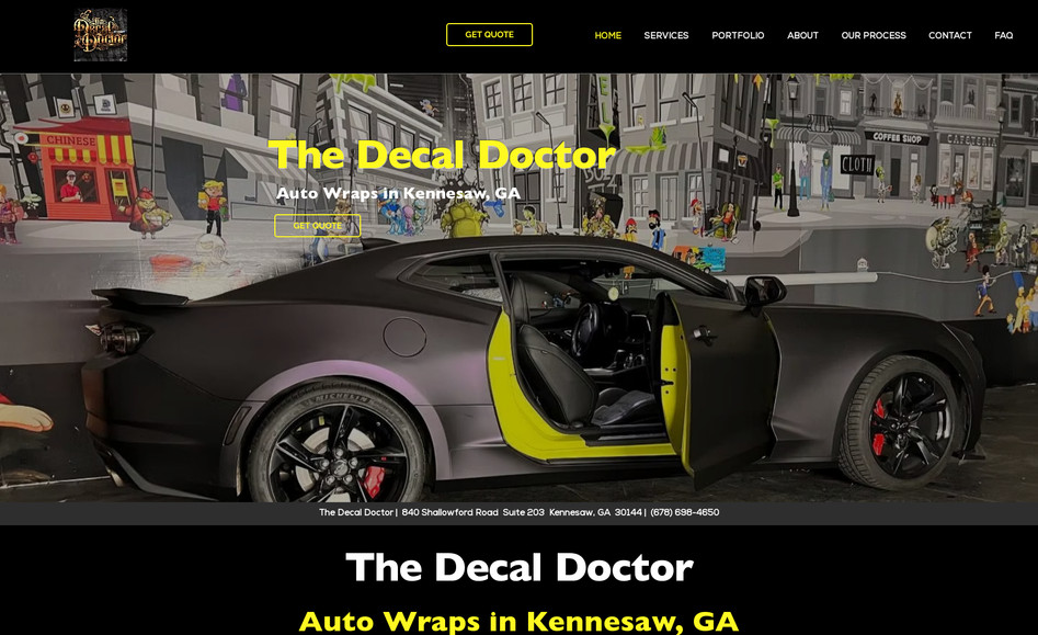 The Decal Doctor: Website Design & Development, SEO, Content Creation, Automations, Forms, Marketing