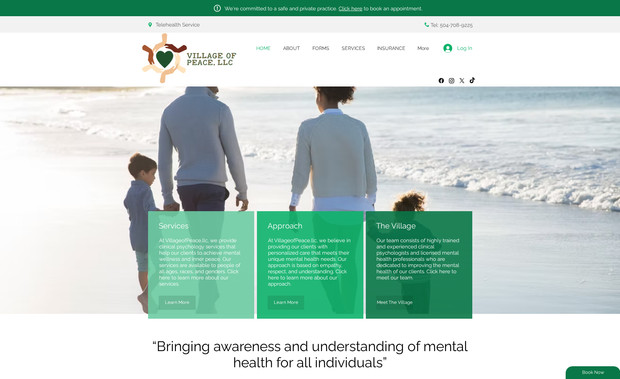 VillageofPeace.llc: Psychiatrist website