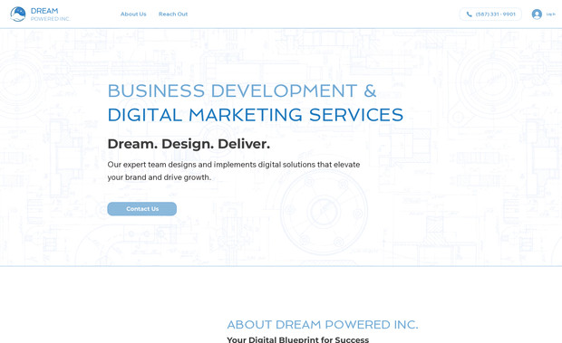 Dream Powered Inc: The Dream Powered Inc website built using the powerful Wix Studio.