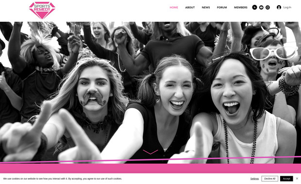 Sports Remedy: Designed & built this advanced website.