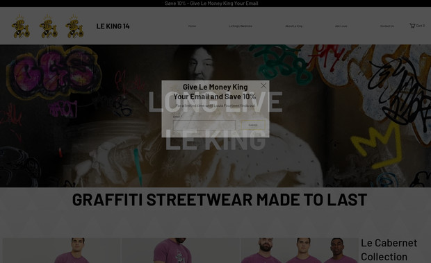 Le King 14: Online Store, Custom Website
