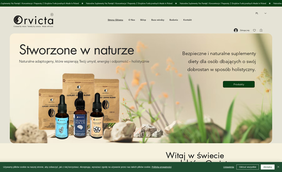 Orvicta Store: Sklep z naturalnymi suplementami diety