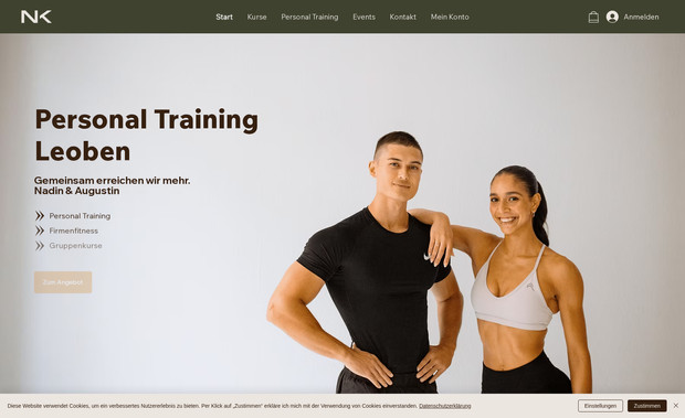 nk-fitness: Für NK Fitness haben wir eine moderne, responsive Website entwickelt, die den Fokus auf Benutzerfreundlichkeit und Funktionalität legt. Ziel war es, eine Plattform zu schaffen, die sowohl die Philosophie von NK Fitness transportiert als auch den Kunden den Zugang zu Dienstleistungen so einfach wie möglich macht.

Zu Beginn haben wir eine Strategie entwickelt, die die Werte von NK Fitness – Gesundheit, Effizienz und individuelle Betreuung – widerspiegelt. Diese Strategie bildete die Grundlage für die Gestaltung und Umsetzung der Website.

Das Webdesign wurde so konzipiert, dass es sich nahtlos an unterschiedliche Endgeräte anpasst und auf Desktop, Tablet und Smartphone gleichermaßen überzeugt. Mit einem klaren Layout, modernen Designelementen und intuitiver Navigation wird den Nutzern ein angenehmes Erlebnis geboten.

Eine besondere Funktion der Website ist die Online-Terminbuchung. Kunden können nicht nur unkompliziert Termine auswählen, sondern diese auch direkt über die Plattform bezahlen. Dadurch wird der gesamte Prozess von der Buchung bis zur Bezahlung effizient und benutzerfreundlich gestaltet.

Zusätzlich haben wir SEO-Maßnahmen integriert, um sicherzustellen, dass die Seite in Suchmaschinen optimal auffindbar ist. Durch gezielte Keyword-Optimierung und suchmaschinenfreundliche Inhalte wird die Reichweite von NK Fitness nachhaltig gestärkt.

Das Ergebnis ist eine professionelle Website, die perfekt auf die Bedürfnisse von NK Fitness und deren Kunden abgestimmt ist. Sie verbindet modernes Design mit praktischen Funktionen und trägt dazu bei, die Marke digital optimal zu präsentieren.
