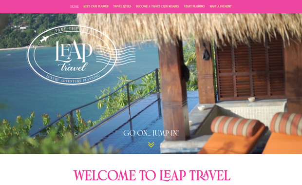 Leap Travel: Logo + Sales Landing Page
