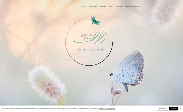 Christelle Ramelli: Praticienne à Thonon-Les-Bains, France
Création du logo, de la charte graphique et du site