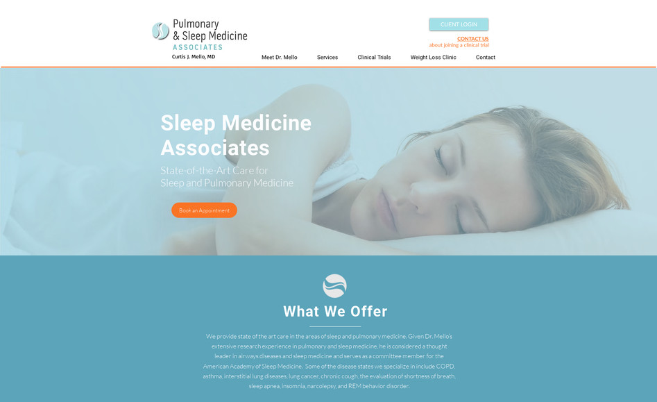Sleep Medicine: Logo and Brand Design
Website Design and Development