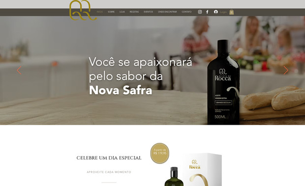 Quinta Da Rocca: A Quinta da Rocca, importadora de azeites, nasceu do zero e tivemos a missão de desenvolver toda a identidade da marca.

Criamos a logo, o site com e-commerce integrado para a venda online de azeites e todo o material de apoio para vendas, garantindo uma comunicação sofisticada e alinhada com a qualidade do produto.

O resultado é uma marca elegante, confiável e preparada para se destacar no mercado gastronômico, unindo tradição e modernidade em cada detalhe.