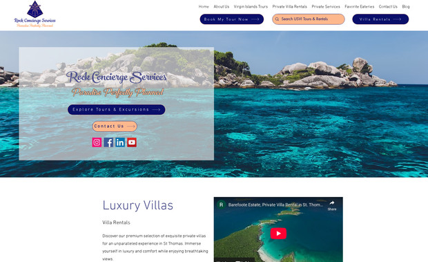 Rock Concierge: Redesigned website and integrated FHDN booking and FH booking and maintain monthly on going. 