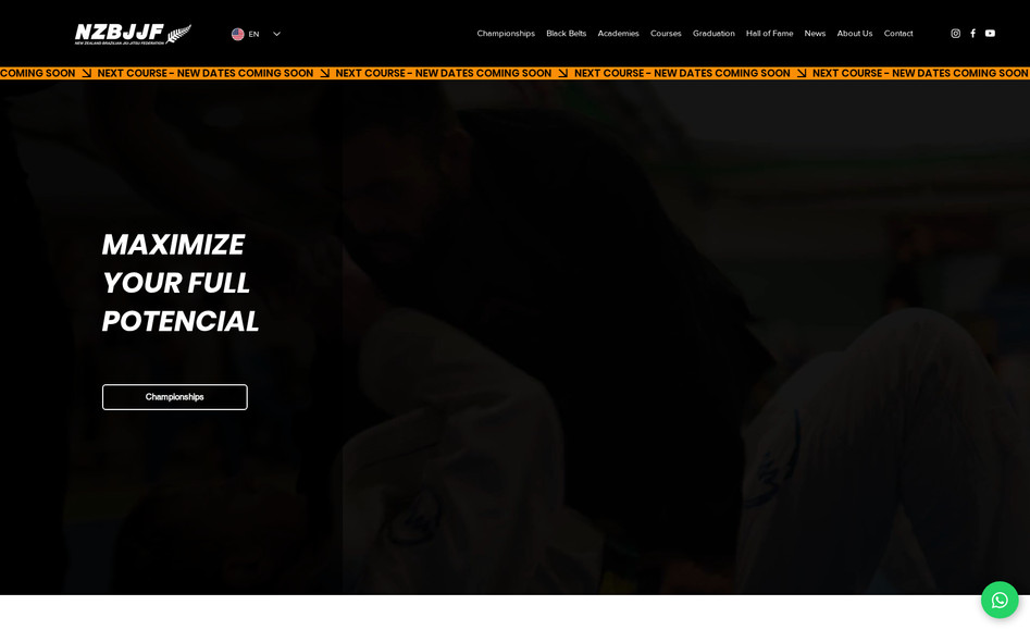 New Zealand BJJ Federation: Website developed for the New Zealand Jiu Jitsu Federation, with information and news about upcoming championships. And also with options for academies and athletes to register on the website using forms available.
