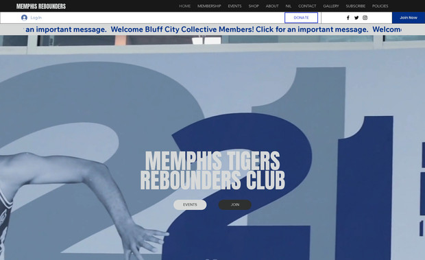 Memphis Rebounders: A spirited site supporting Memphis Tigers Basketball through alumni and fan engagement. Built for visibility and support, it features event promotion, donation tools, membership sign-up, and community outreach. The site energizes fans and reinforces the mission of supporting student-athletes beyond the court.