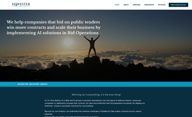 Hovester Advisory Gr: Consultant Website