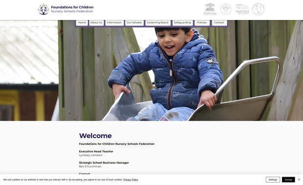 FFCN Schools Federation: FFCN are a Federation of Nursery Schools based in Northampton, UK. They had 4 school sites they wished to merge into one main site, with dynamic pages to represent each site, and a bespoke back end for school admin to update their pages with news & events. Lots of creative Velo coding runs under the hood of this fun and intuitive website.