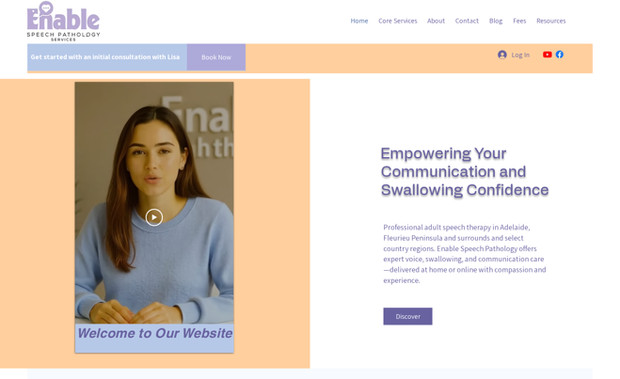 Enable Speech Pathology: Website complete redesign. Added AI assistant for better engagement. Search engine optimization for traffic.
