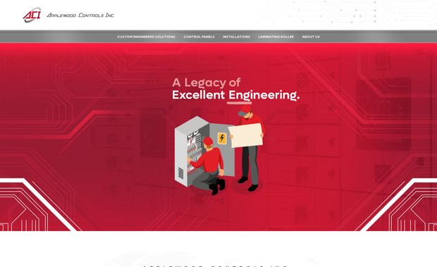 Applewood: Website redesign for a control panel manufacturing company in Massachusetts. 