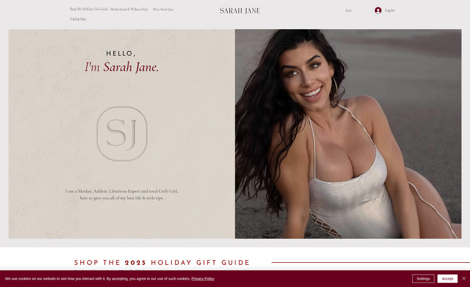 Sarah Jane: Sarah Jane is a wine & spirits expert, lifestyle guru, and partner to Dallas Cowboys Superstar Dak Prescott.