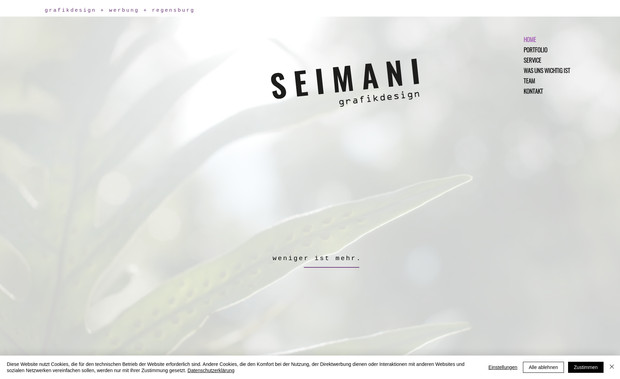 SEIMANI: Gestaltung & Umsetzung Website