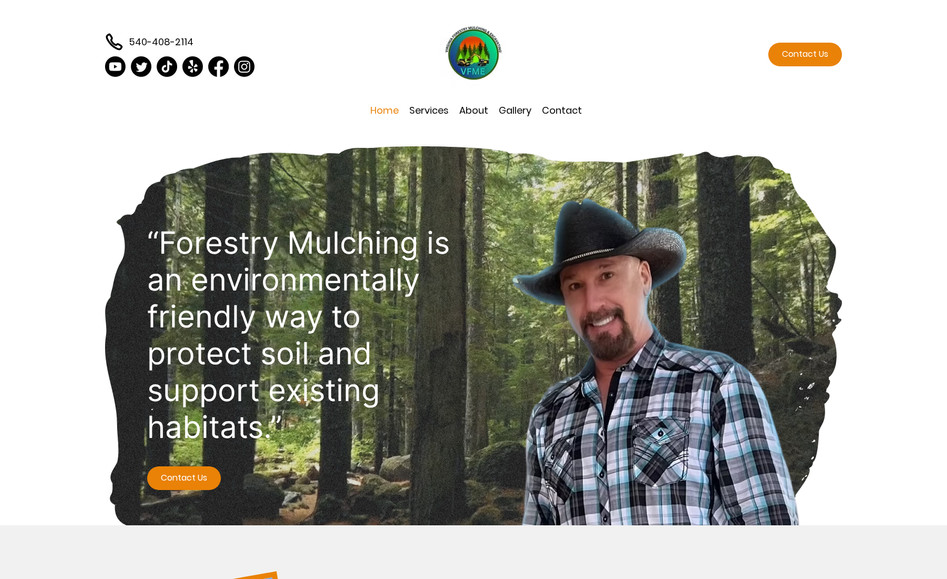Virginia Forestry : Website Creation on Editor X