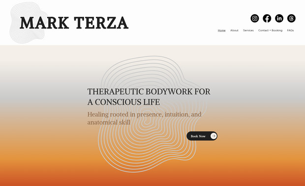 Mark Terza, LMT, Therapeutic Massage: Brand new website for licensed massage therapist. 