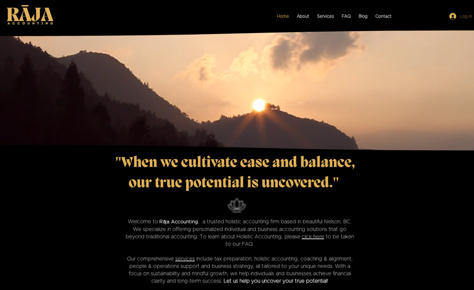 Rebuild in Wix + New Function and Design - Raja Accounting: Details coming!

Website By:  Shannah Asher