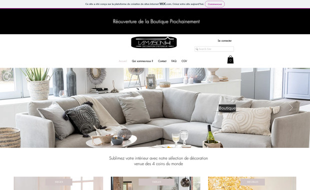 monsite-1: Site e-commerce articles de décoration d&amp;#39;intérieur