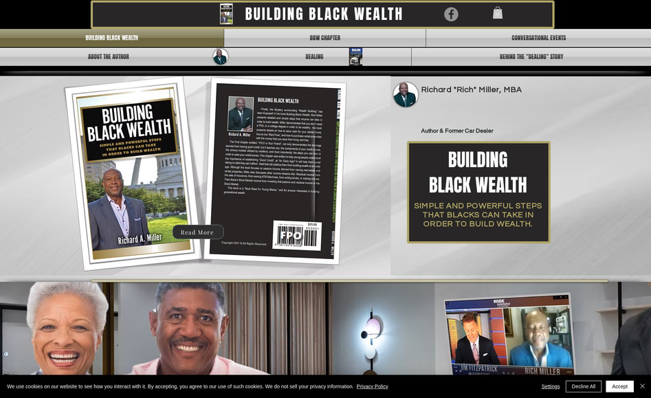 Build Black Wealth: Author, consultant, industry recognized professional within the Black Community- SEO, Graphic redesign, social media marketing. 