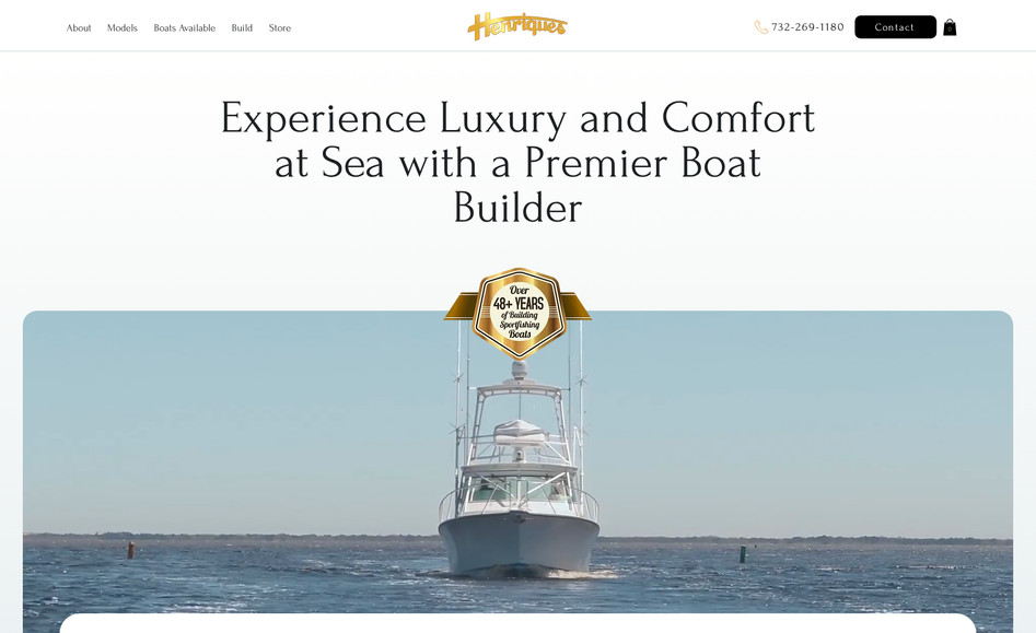 Boat Builder : We were hired to build this clients site to attract and sell more boats.