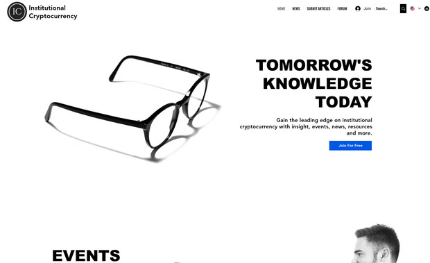 Institutional Crypto: InstitutionalCryptocurrency.com has market insight, events, ICOs, news, resources and more. 