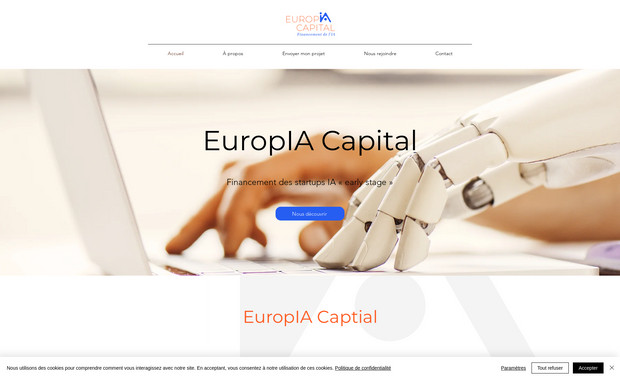 Europia Capital: Site internet d'investisseurs