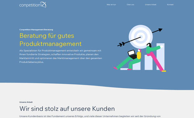 Conpetition: WIX Studio Design and Development for this Top Level Consulting Agency based out of Germany