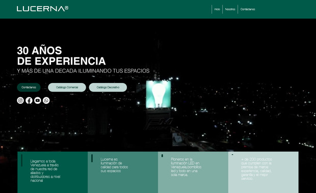 LUCERNA: Pagina web para productos de iluminacion led