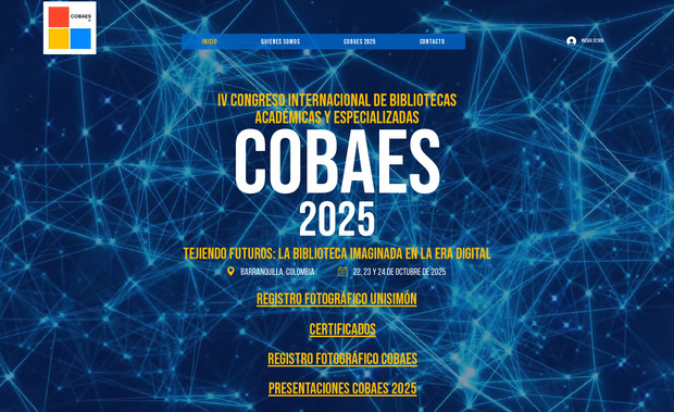 COBAES: La página web oficial de COBAES fue diseñada como una plataforma integral para informar, convocar y conectar a los participantes del Congreso de Bibliotecas Académicas y Especializadas. Su construcción se centró en brindar una experiencia de navegación intuitiva, moderna y alineada con la identidad del evento, facilitando el acceso a toda la información clave antes, durante y después del congreso.