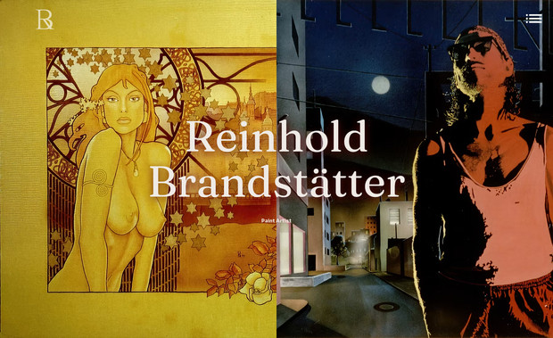 Reinhold Brandstätter: Portfolio-Präsentation von Kunstwerken des Salzburger Malers Reinhard Brandstätter in Form einer dynamischen, responsiven Website mit eigenem Online-Avatar.